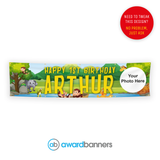 Jungle Scene PVC Birthday Banner - AB104
