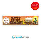Wild West PVC Birthday Banner - AB125