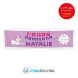 Unicorn PVC Birthday Banner - AB128