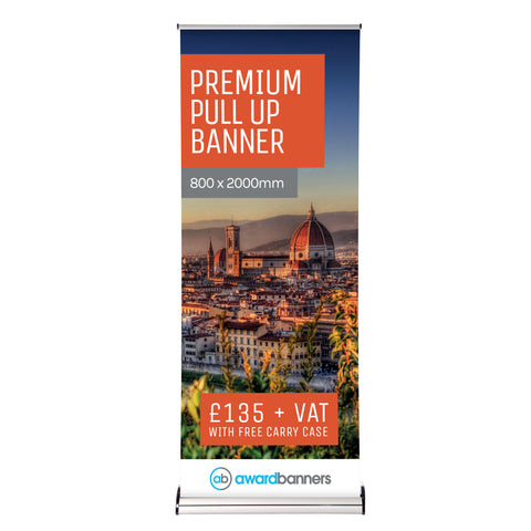 Premium Pull Up Banner - 800mm Wide