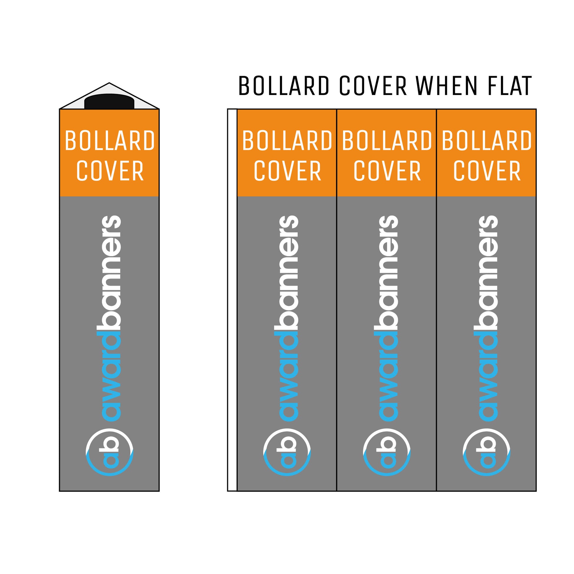 Printed Correx Bollard Covers