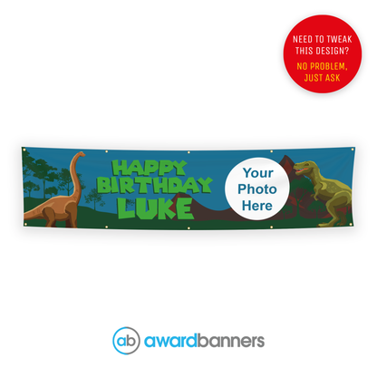 Dinosaur PVC Birthday Banner - AB119