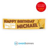 Construction PVC Birthday Banner - AB120
