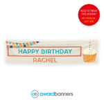 Personalised Birthday Cake PVC Banner - AB225