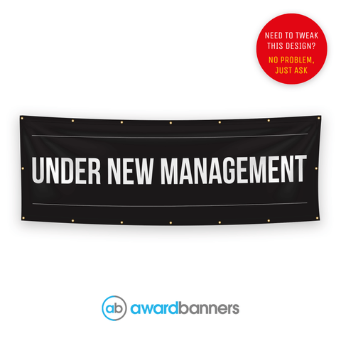 Under New Management Pre-Designed Banner - AB111