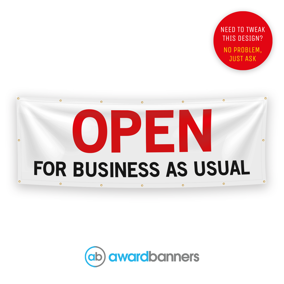 Opening For Business As Usual PreDesigned Banner AB213 Award