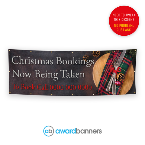 Christmas Bookings Pre-Designed Banner - AB218