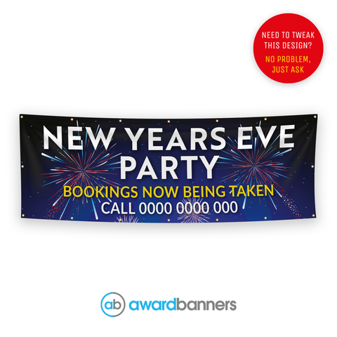 New Years Eve Party Pre-Designed Banner - AB226
