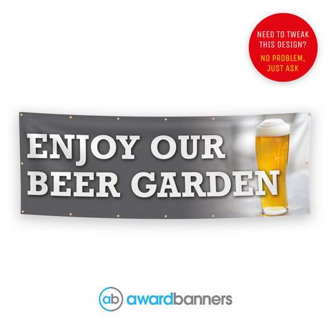 Enjoy Our Beer Garden Pre-Designed Banner - AB231