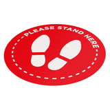 Please Stand Here - 400mm Circle - Social Distancing Floor Graphic