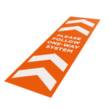 Please Follow One-Way System - 250mm x 800mm - Social Distancing Floor Graphic