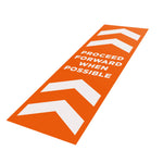 Proceed Forward When Possible - 250mm x 800mm - Social Distancing Floor Graphic