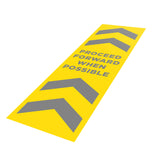 Proceed Forward When Possible - 250mm x 800mm - Social Distancing Floor Graphic