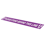 Please Stand Behind This Line - 1000mm x 70mm - Social Distancing Floor Graphic