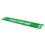 Please Stand Here - 1000mm x 70mm - Social Distancing Floor Graphic