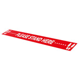 Please Stand Here - 1000mm x 70mm - Social Distancing Floor Graphic
