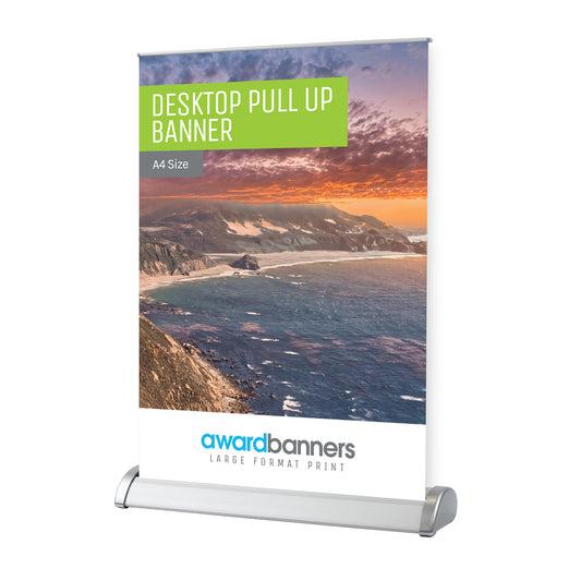 Desktop Pull Up Banner | A4 Size